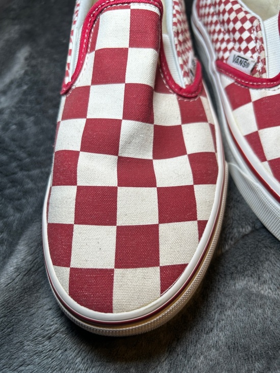 Vans Red Checkered Slip-On Shoes size 7 - Picture 6 of 7